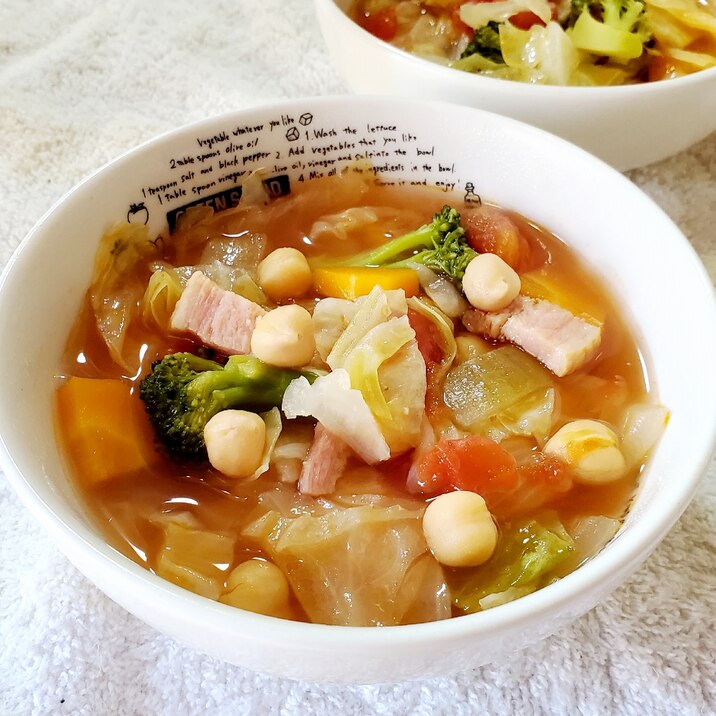 ひよこ豆と野菜のスープ レシピ 作り方 By ゆかんち 楽天レシピ